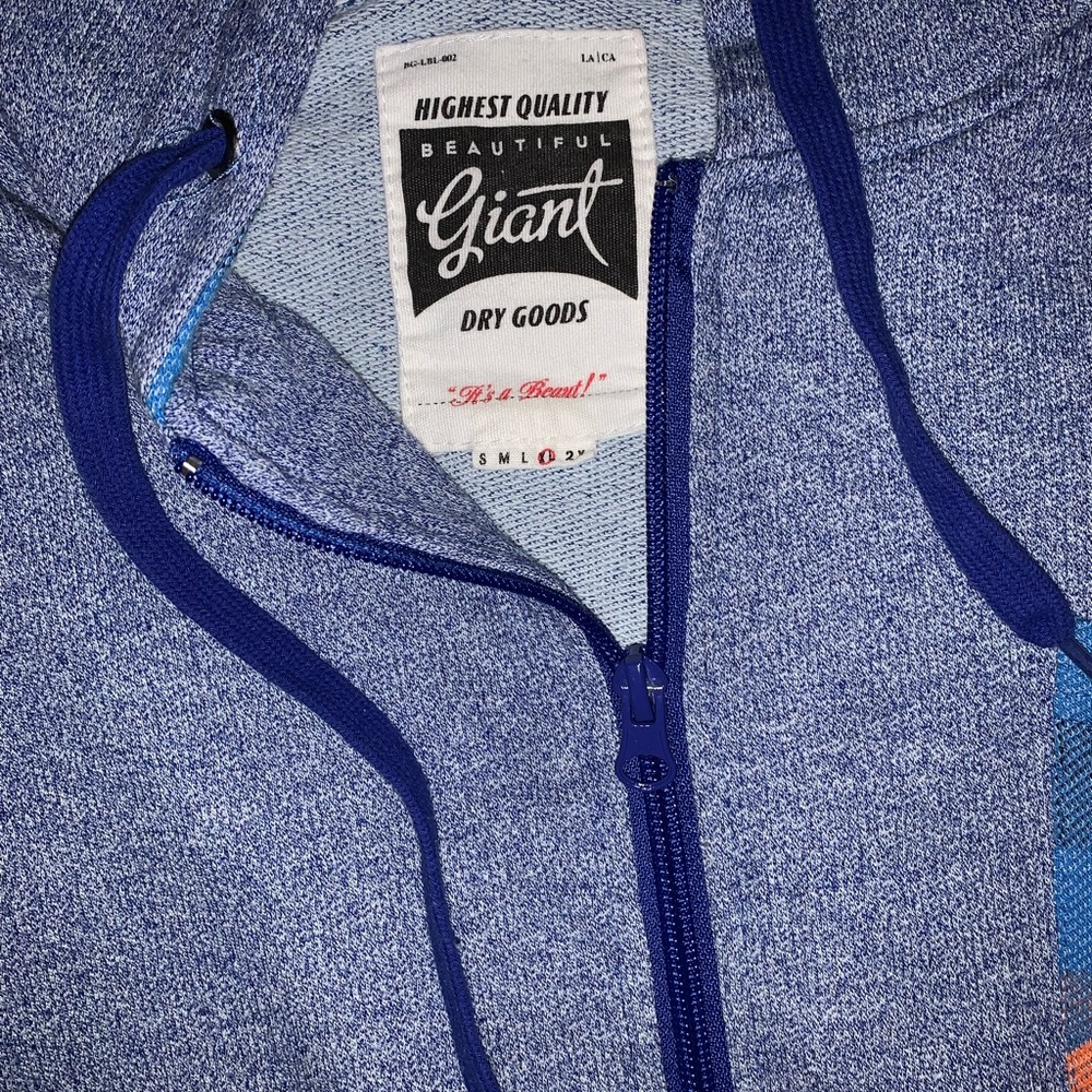 Blue Zip Up Jacket - Picture 3 of 4
